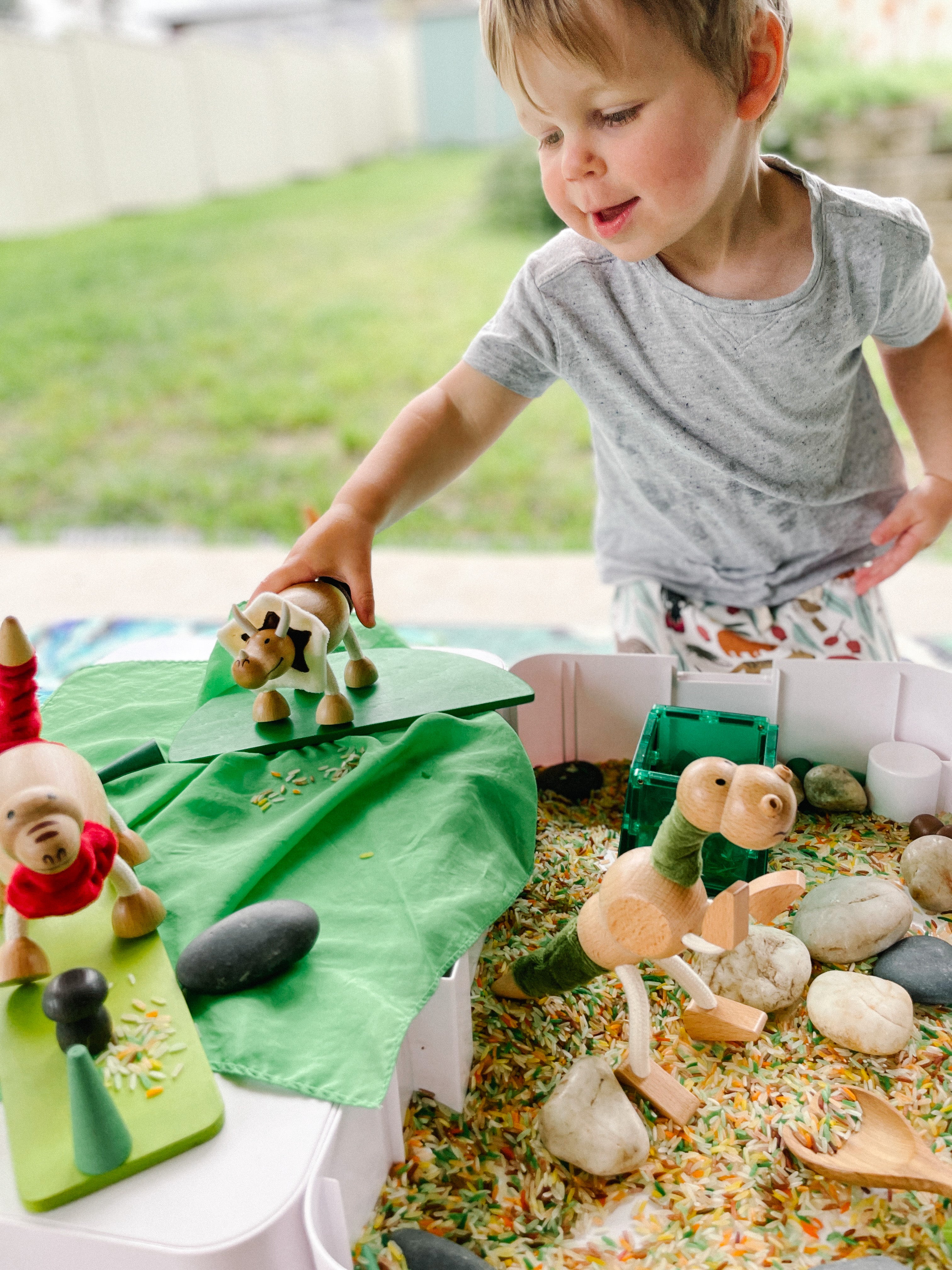 wooden toy educational dinosaur