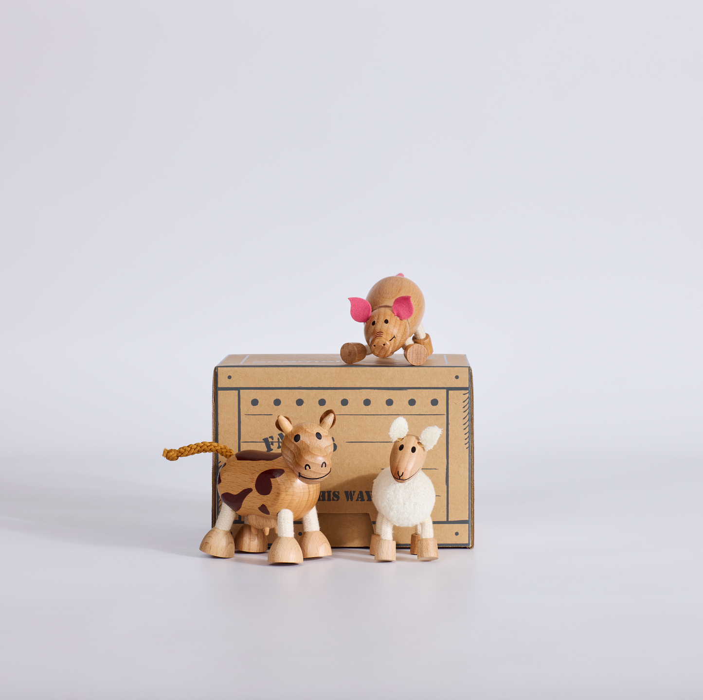 Barnfields Mini Crate: Cow, Pig, Sheep