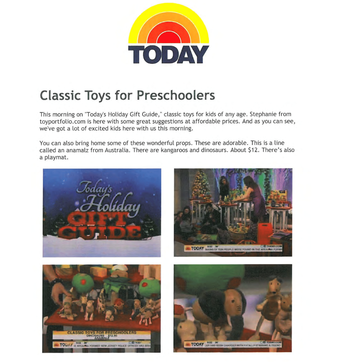 newspaper with article about anamalz