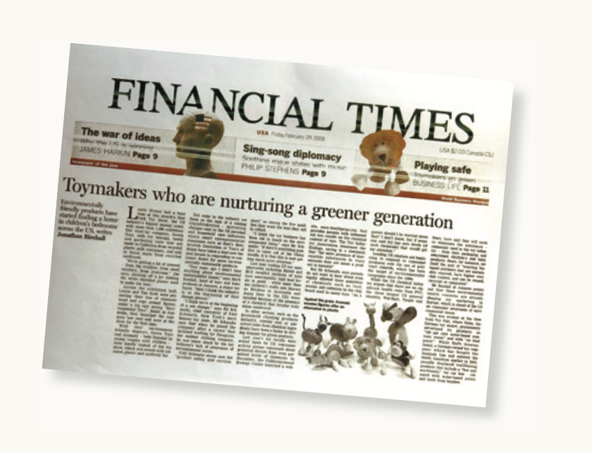 financial times newspaper with article about Anamalz