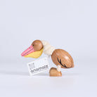 Pelican wood plush toy